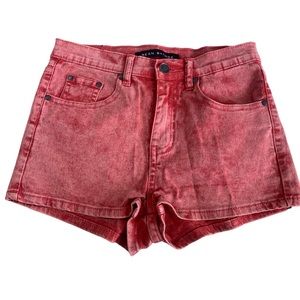 NEON BLONDE DENIM SHORTS